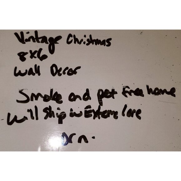 Decorative Santa Claus Wood Slice Ornament With Hand-Painted Design  Red Yarn Ha - Picture 10 of 10